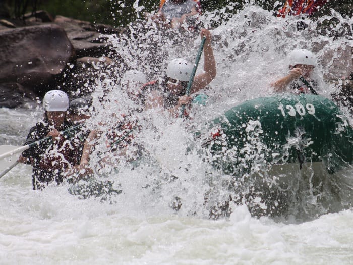 Rafting auf der Avisio im Fleimstal